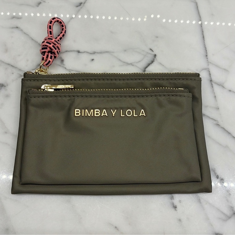 NWT Bimba y Lola Olive Clutch